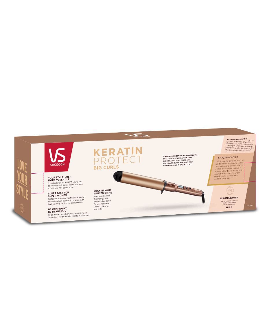 Vs sassoon keratin sale protect hair straightener review